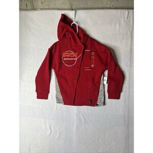 Star Wars Disney Chandrila Star Line Red Hoodie Sweatshirt Kids Medium